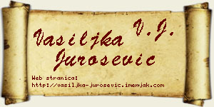 Vasiljka Jurošević vizit kartica